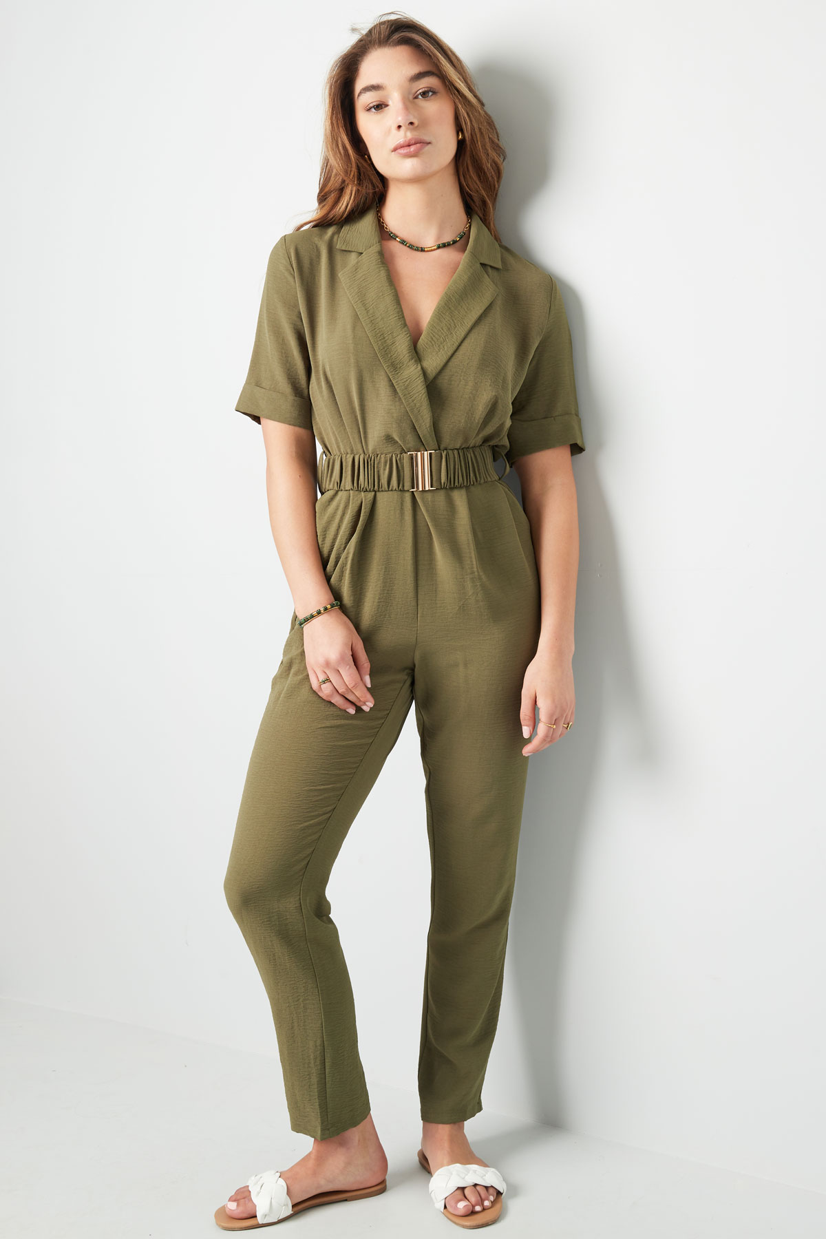 Jumpsuit With Belt Coral Picture3